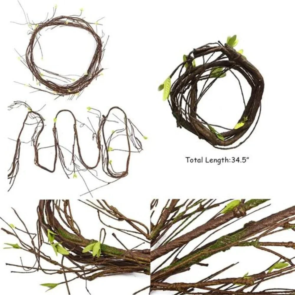 Bearded Dragon Tank Accessories Lizard Large Hammock Jungle Climber Vines